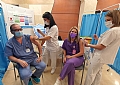 بدأ مستشفى هيلل يافه بإعطاء الجرعة الثانية من اللقاح ضد فايروس الكورونا